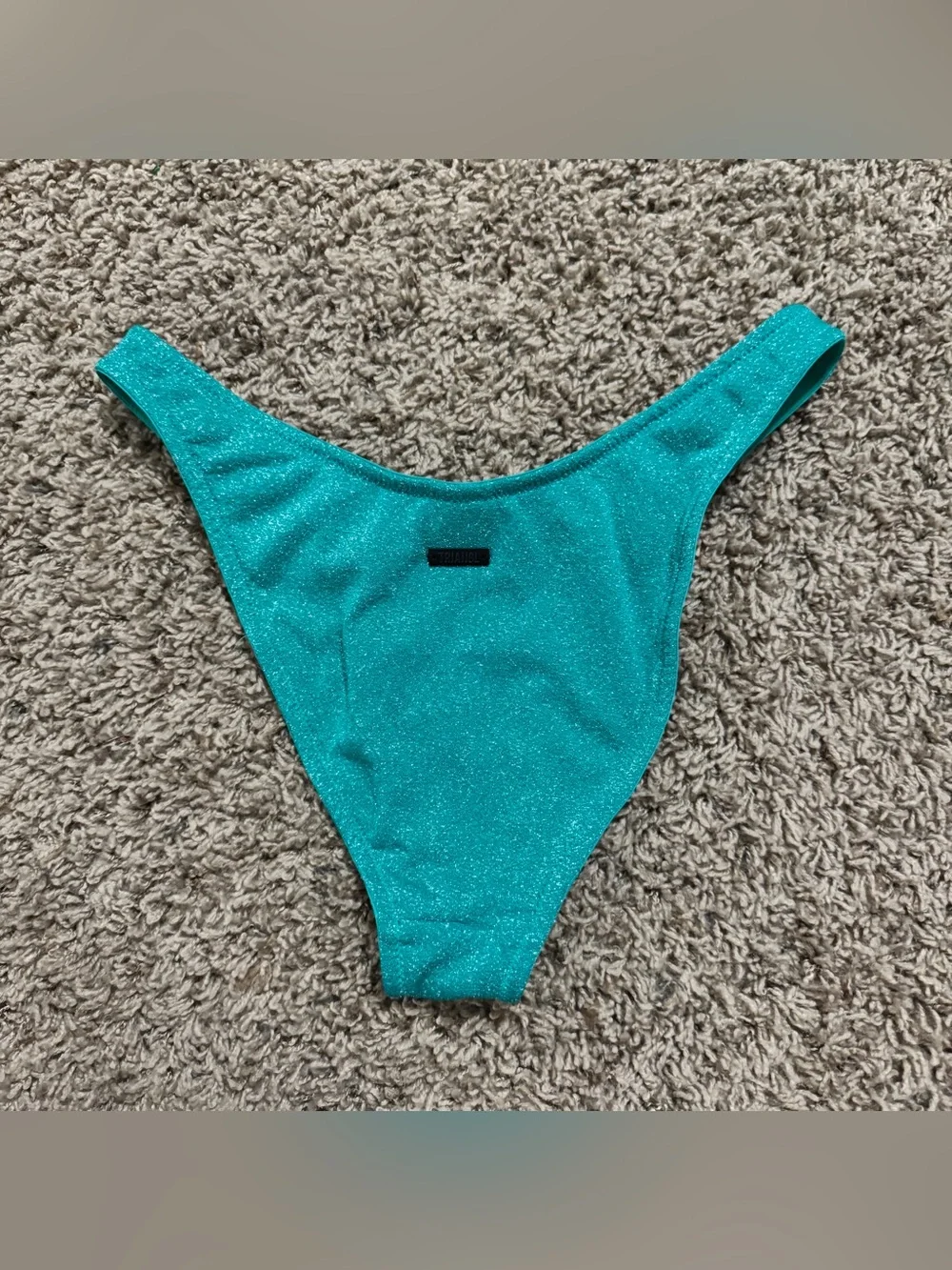 Triangl Green Sparkly Bikini Bottom